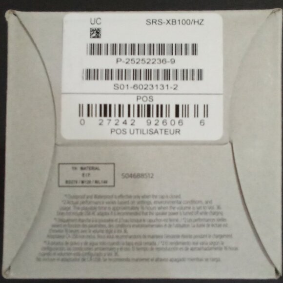 SONY WIRELESS BLUETOOTH SPEAKER WITH 16 HRS BATTERY LIFE MODEL # GRAY SRS-XB100 - Picture 3 of 9